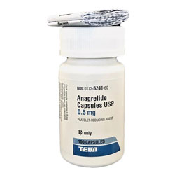 Anagrelide Capsules USP 0.5mg 100s\t